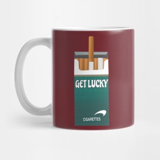 Funny Cigarette Get Lucky Quote 2 Mug